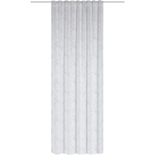 Home Wohnideen Fertigschal Aus 100% Verdunkelungsstoff Jacquardgemustert Noir mit Multifunktionsband Silber 175x140 cm