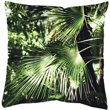 Home Wohnideen Kissenhülle Samt Digitaldruck "jungola" Grün 40 x 40 cm