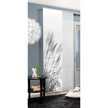 Home Wohnideen PAMPAS Schiebevorhang aus Seidenoptik digitalbedruckt grau 245x60 cm