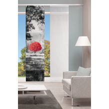 Home Wohnideen Schiebevorhang Digitaldruck Bambus-optik "ameno" Rot 260 x 60 cm