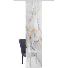 Home Wohnideen Schiebevorhang Digitaldruck Bambus-optik "marmosa" Grau 260 x 60 cm