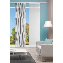 Home Wohnideen Schiebevorhang Digitaldruck Bambus-optik "wello" Grau 260 x 60 cm