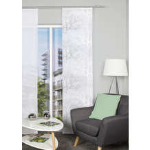 Home Wohnideen Schiebevorhang Querstreifen Bedruckt Baum Grau 245x57 cm