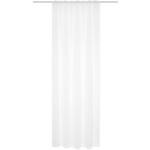 HOMEbasics DOLLY Kombibandschal aus transparentem Uni Voile weiß 145x140 cm