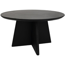 HSM Collection Cross leg Coffee table - 80X80X45 - Black - Mangowood