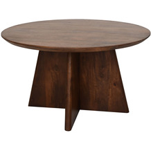 HSM Collection Cross leg Coffee table - 80X80X45 - matt brown - Mangowood