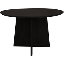 HSM Collection Cross leg dining table - ø140x77 - Black - Mangowood