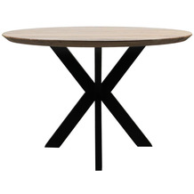 HSM Collection Esstisch Zurich Rund - ø120x72 - Oakland table legs - Akazienholz/Metall