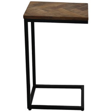 HSM Collection Sidetable Mosaic - 30x38x65 - Natural/black - Mangowood/metal