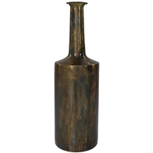 HSM Collection Vase Bergamo groß - ø24x75 - Messing antikgold - Metall
