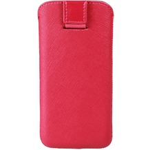 iCandy Echtledertasche für iPhone 5/5S/SE, rot