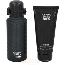 Iceberg Twice Nero Giftset Edt Spray 125ml/Shower Gel 100ml 225 ml