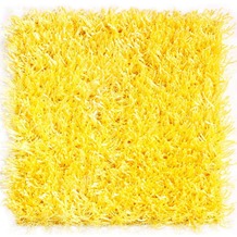 Al-Mano Hochflor-Teppich Infinity gelb Fliese à 40 x 40 cm