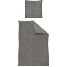 irisette Flausch-Cotton Bettwäsche Set Mink 8835 grau 135x200 cm, 1 x Kissenbezug 80x80 cm