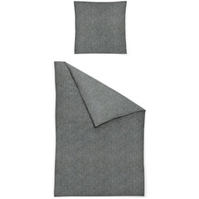 irisette Flausch-Cotton Bettwäsche Set Mink 8835 grün 135x200 cm, 1 x Kissenbezug 80x80 cm