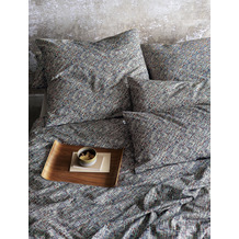 irisette Flausch-Cotton Bettwäsche Set Mink 8871 blau 135x200 cm + 1x80x80 cm