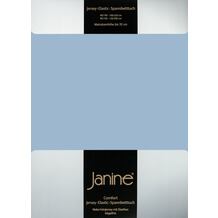 Janine Bettwäsche ELASTIC Comfort-Jersey-Spannbettuch perlblau 5002-32 200x200