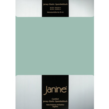 Janine Bettwäsche ELASTIC Comfort-Jersey-Spannbettuch rauchgrün 5002-36 Doppelbett-Bezug 200x200cm