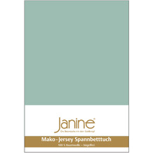 Janine Bettwäsche JERSEY Jersey-Spannbetttuch rauchgrün 5007-36 200x200