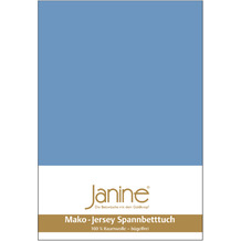 Janine Bettwäsche MAKO-FEINJERSEY Mako-Feinjersey blau 5007-42 Kissenbezug 40x40