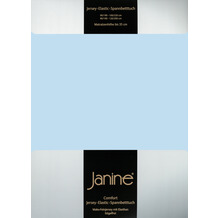 Janine Comfort-Jersey-Spannbettuch Elastic hellblau Spannbettlaken 200x200