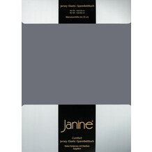 Janine Comfort-Jersey-Spannbettuch Elastic opalgrau Spannbettlaken 200x200