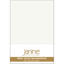 Janine Jersey-Spannbetttuch Jersey ecru Spannbettlaken 200x200
