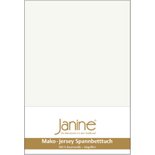 Janine Jersey-Spannbetttuch Jersey ecru Kissenbezug 40x40
