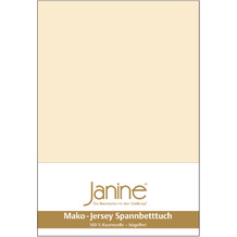 Janine Jersey-Spannbetttuch Jersey leinen Kissenbezug 40x40