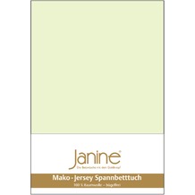 Janine Jersey-Spannbetttuch Jersey limone Spannbettlaken 200x200