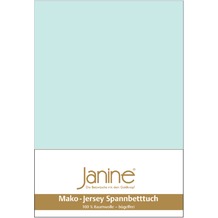 Janine Jersey-Spannbetttuch Jersey morgennebel Spannbettlaken 200x200