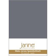 Janine Spannbetttuch MAKO-FEINJERSEY Mako-Feinjersey opalgrau 5007-48 200x200