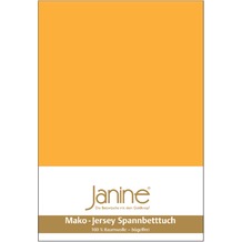 Janine Jersey-Spannbetttuch Jersey sonnengelb Spannbettlaken 200x200