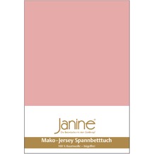Janine Jersey-Spannbetttuch Jersey zartmauve Spannbettlaken 200x200