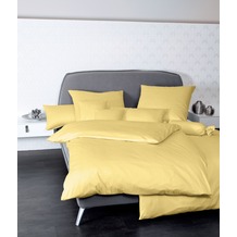 Janine Mako-Satin Colors gelb Bettbezug 135x200, 80x80