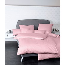 Janine Mako-Satin Colors rosa Bettbezug 135x200, 80x80