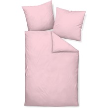 Janine Mako-Satin Colors rosa Standard Bettbezug 135x200, Kissenbezug 80x80cm