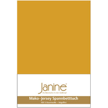 Janine Spannbetttuch MAKO-FEINJERSEY Mako-Feinjersey honiggold 5007-73 200x200