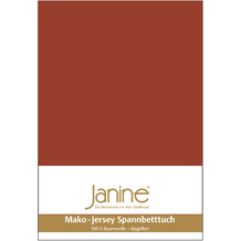 Janine Spannbetttuch MAKO-FEINJERSEY Mako-Feinjersey tabasco 5007-464 200x200
