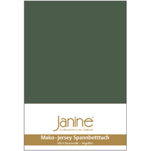 Janine Spannbetttuch Mako-Feinjersey olivgrün 200x200