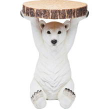 Kare Design Beistelltisch Animal Polar Bear Ø37cm
