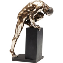 Kare Design Deko Objekt Nude Man Stand Bronze 35cm