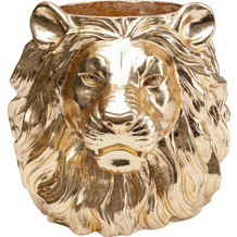 Kare Design Deko Übertopf Lion Gold
