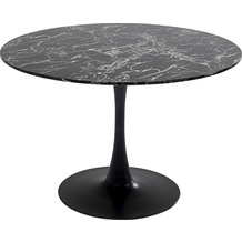 Kare Design Tisch Veneto Marmor Schwarz Ø110cm