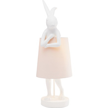 Kare Design Tischleuchte Animal Rabbit Weiß/Rosa 6