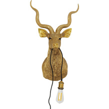 Kare Design Wandleuchte Animal Goat Gold 45x74cm