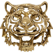 Kare Design Wandschmuck Tiger Gold