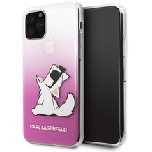 Karl Lagerfeld Choupette Gradient Case - Apple iPhone 11 Pro Max - Pink - Hard Cover - Schutzhülle