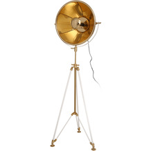 Kayoom Stehlampe Bowie 125 Beige / Gold / Weiß