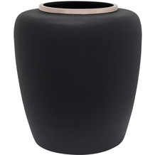 Kayoom Vase Art Deco 2025 Schwarz / Roségold